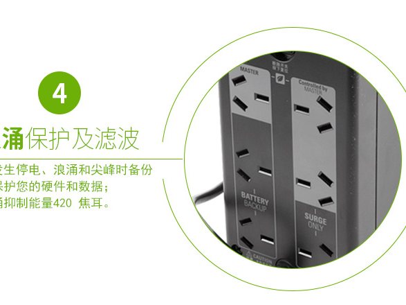 APC-UPS-BR500G-CH Back-UPS Pro BR 系列 实物与应用图示