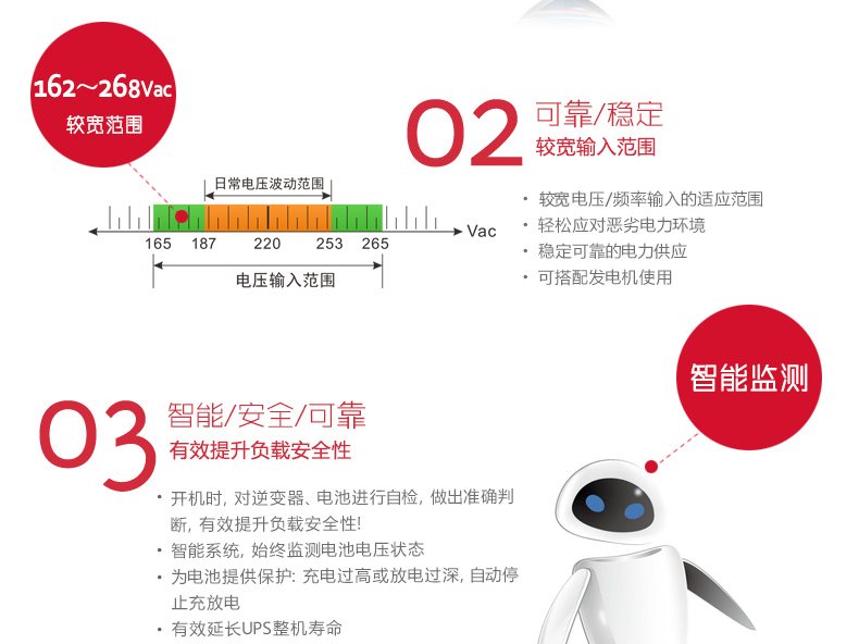 山特K1000pro 1000VA/600W UPS不间断电源备用电脑智能稳压 后备式 图3